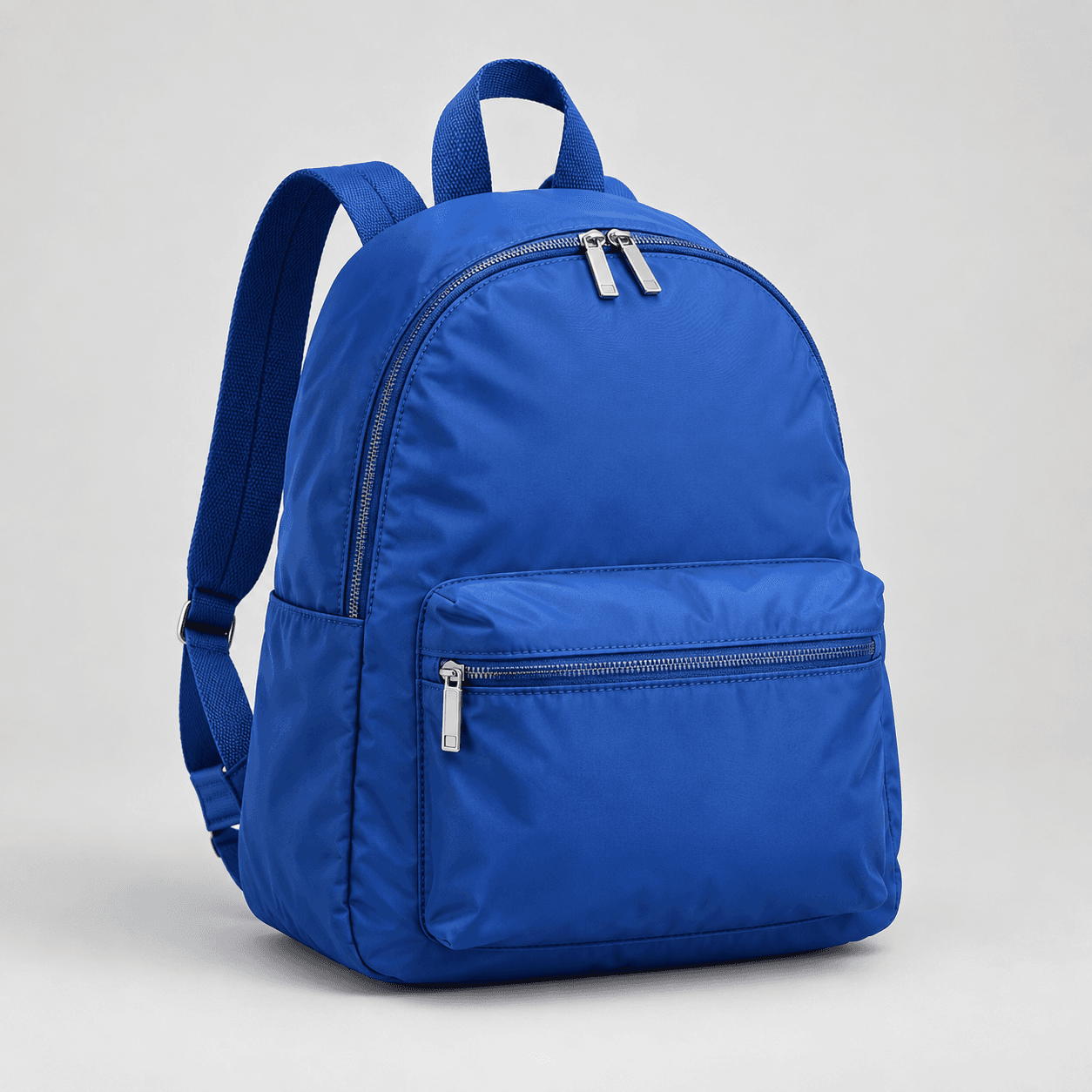 Original example blue daypack product photograph